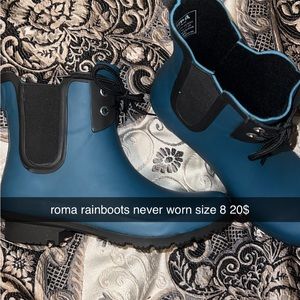 roma rain boots literally never worn